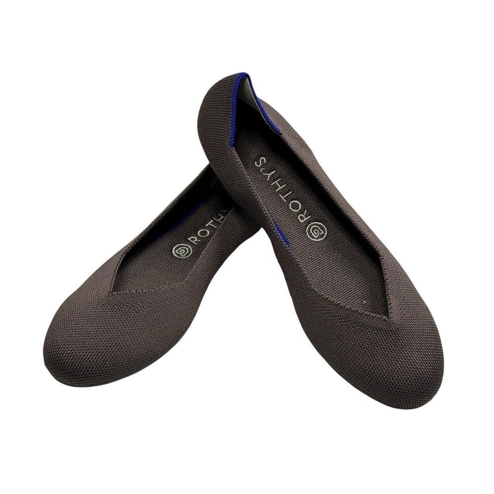 Women's Rothy's The Flat Grey Solid Size 10 Grey/Blue